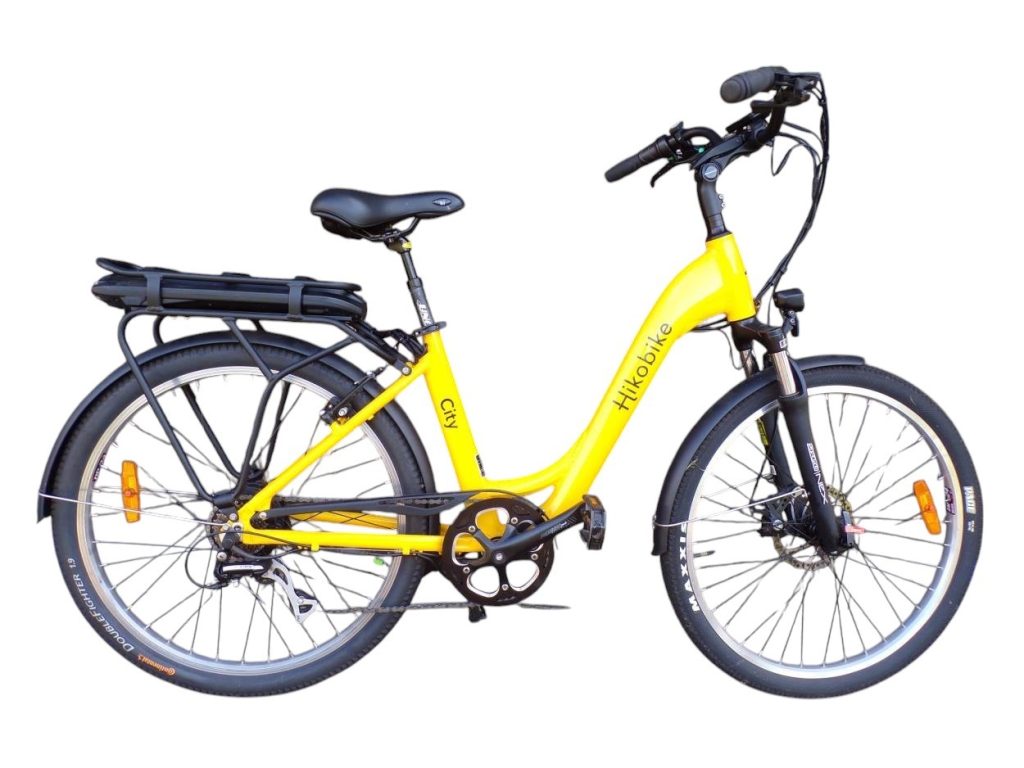 Secondhand Hikobike City step-through yellow